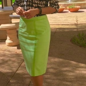 DownEast Patina Green pencil skirt